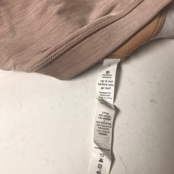 Lululemon Sports Bra Size 6 Color Cream - Picture 6 of 9